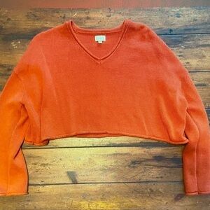 La Hearts Rust Knit Sweater